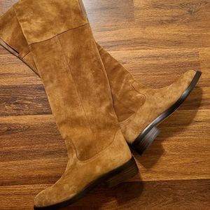 J. Crew Over the Knee Suede Riding Boots Rich